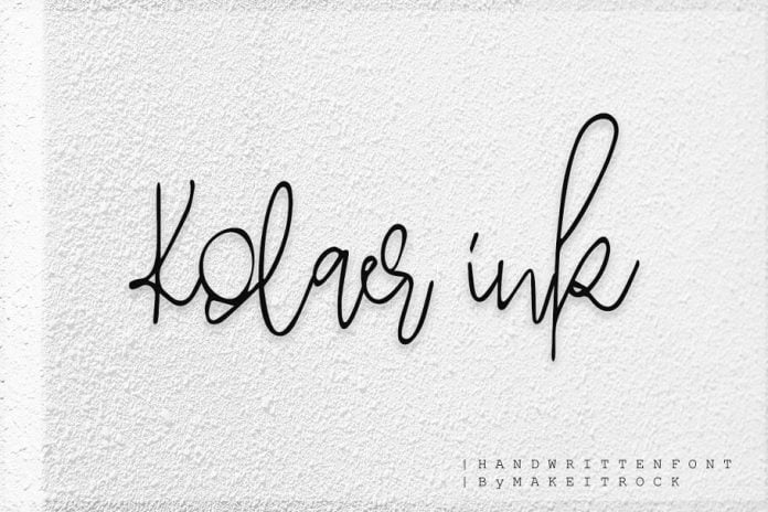 Kolaer Ink Font