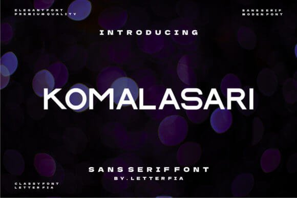 Komalasari Font