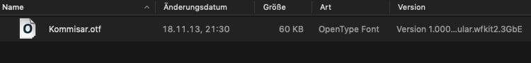 Kommisar Font