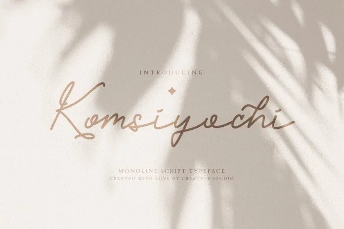 Komsiyochi Monoline Script