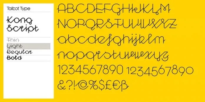 Kong Script Font Family