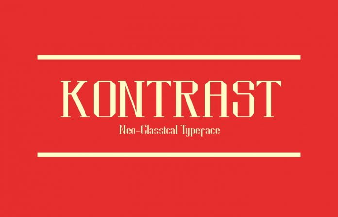 Kontrast - Free Neo Classical Typeface Font