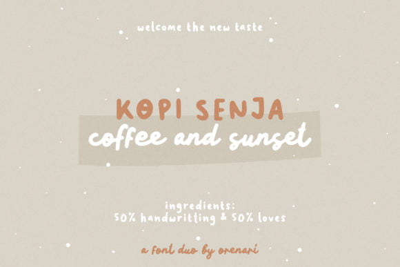 Kopi Senja Font