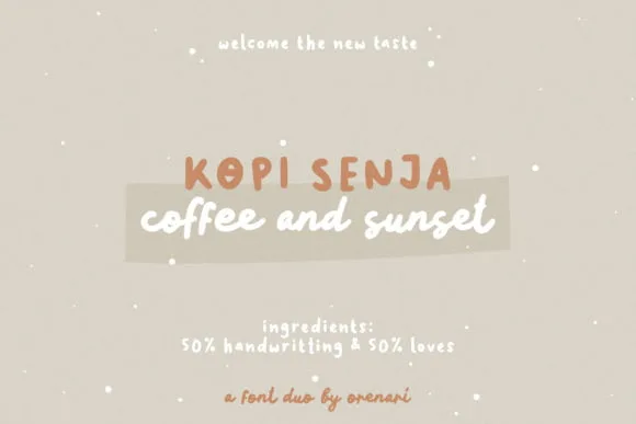 Kopi Senja Font