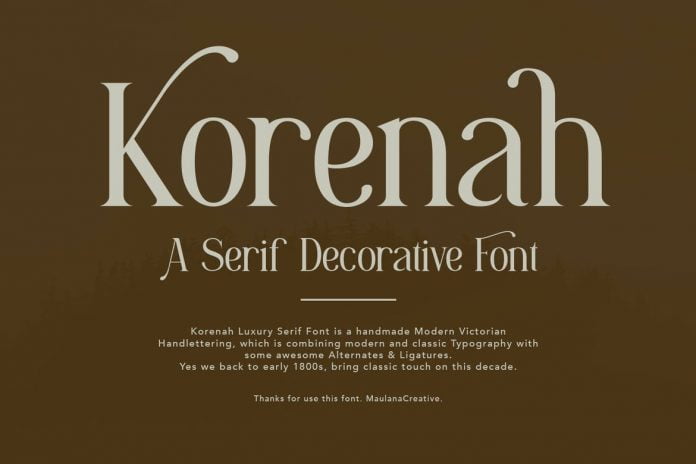 Korenah Serif Decorative Display