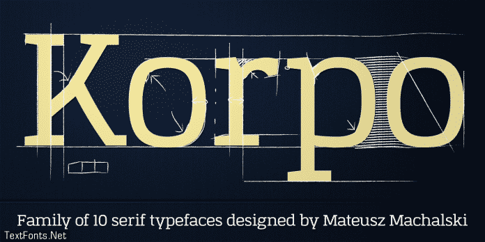 Korpo Serif - Complete Family 10 Styles Font