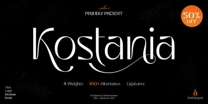 Kostania Font Family