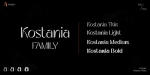 Kostania Font Family