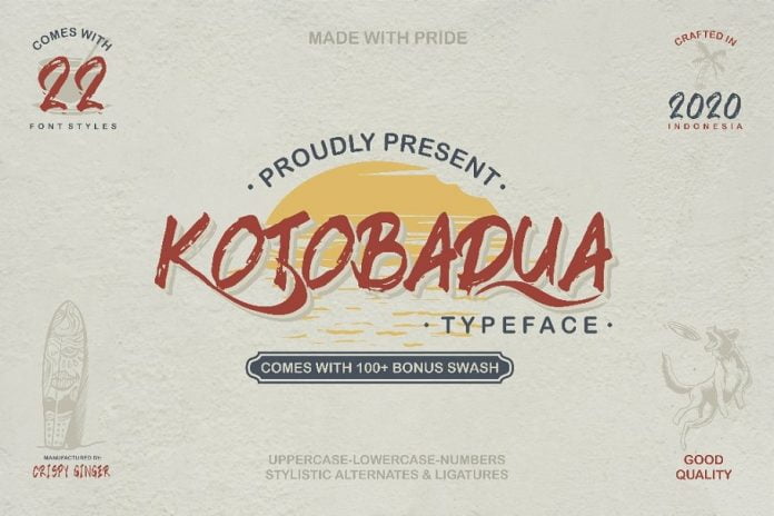 Kotoba Dua - 22 Font styles