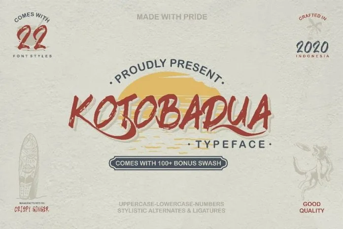 Kotoba Dua - 22 Font styles