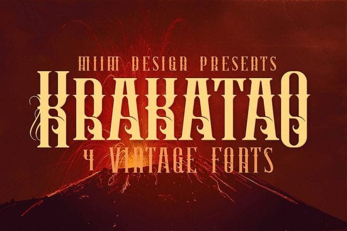 Krakatao Vintage Font