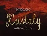 Kristaly handwritten Font