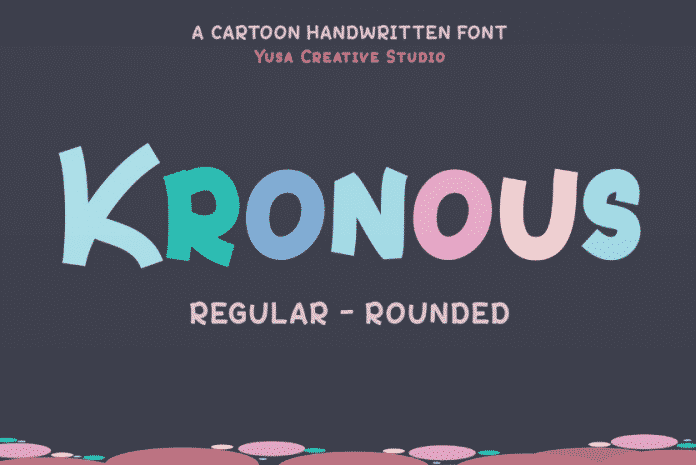 Kronous - a Cartoon Handwritten Font