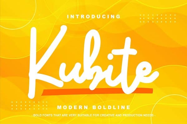 Kubite Modern Boldline Font