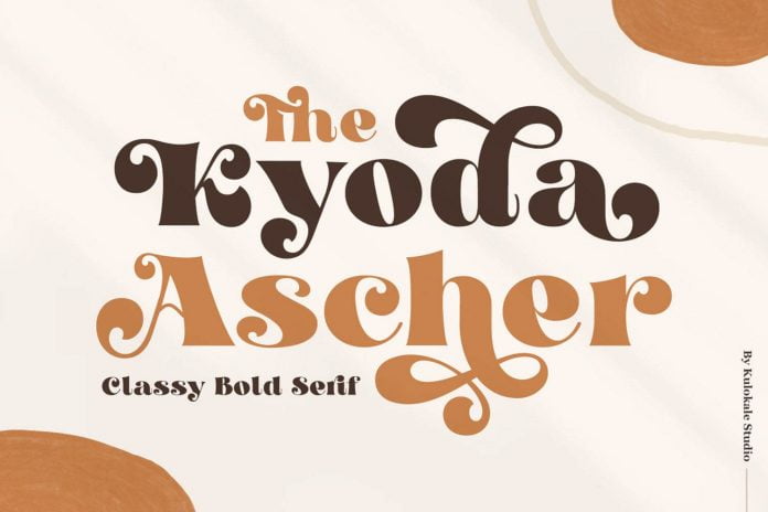 Kyoda Ascher - Bold Serif Font
