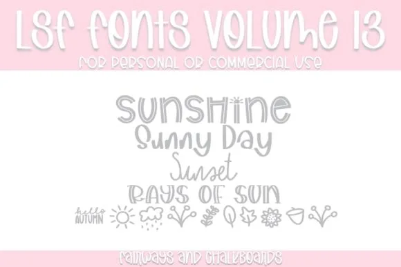 LSF Volume 13 Font