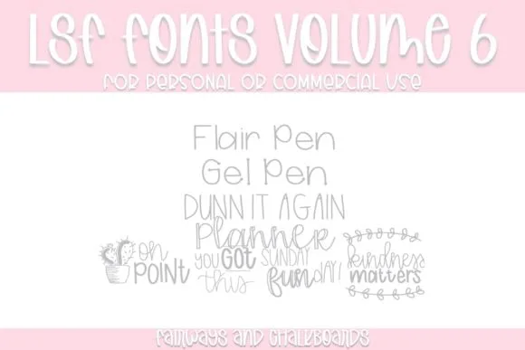 LSF Volume 6 Font