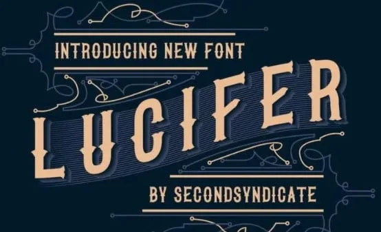 LUCIFER - Black letter font