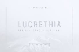 LUCRETHIA - Minimal Sans Serif Fonts