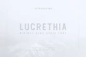 LUCRETHIA - Minimal Sans Serif Fonts
