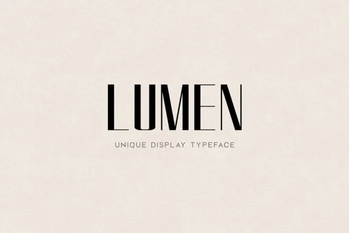 LUMEN - Display Headline Typeface