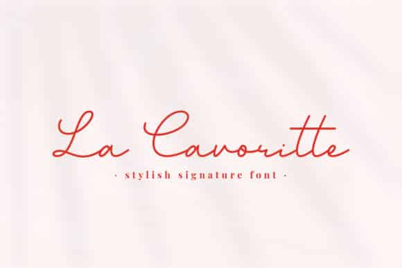 La Cavoritte Font
