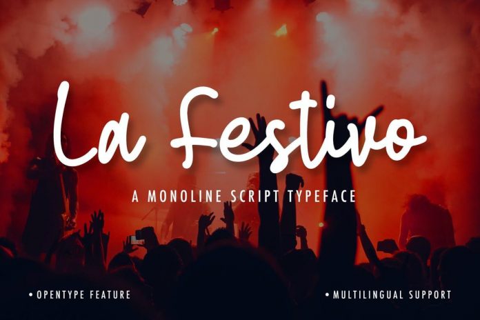 La Festivo Monoline Script Font
