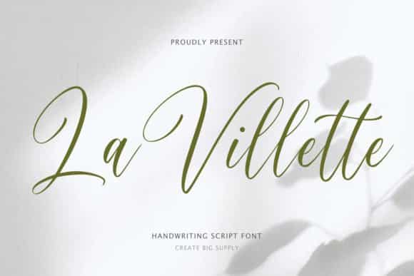 La Villette Script Font