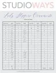 Lady Slippers Ornaments Font