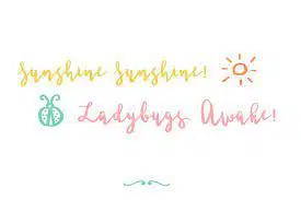 Ladybugs Script Font