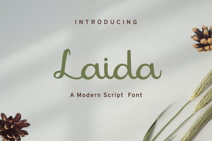 Laida - Modern script