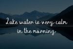 Lake Water Font
