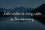 Lake Water Font
