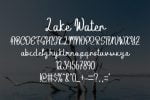 Lake Water Font