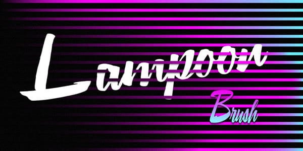 Lampoon Brush Font