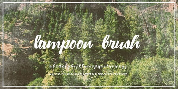 Lampoon Brush Font