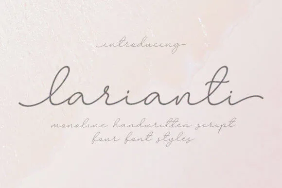 Larianti Monoline Font