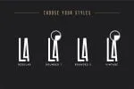 Las Valles Ultra Condensed Typeface 4 Fonts