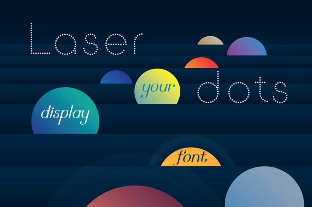 Laser Dots Font