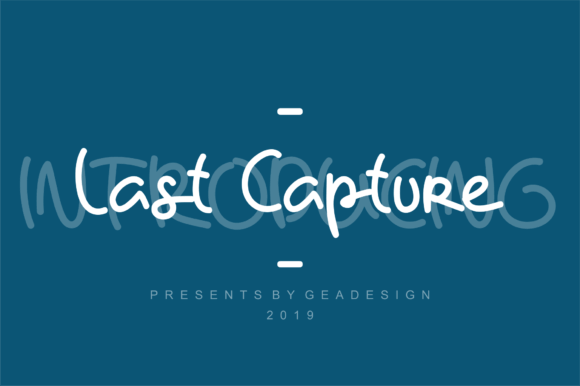 Last Capture Font