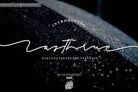 Lasthrue - Elegant Signature Typeface