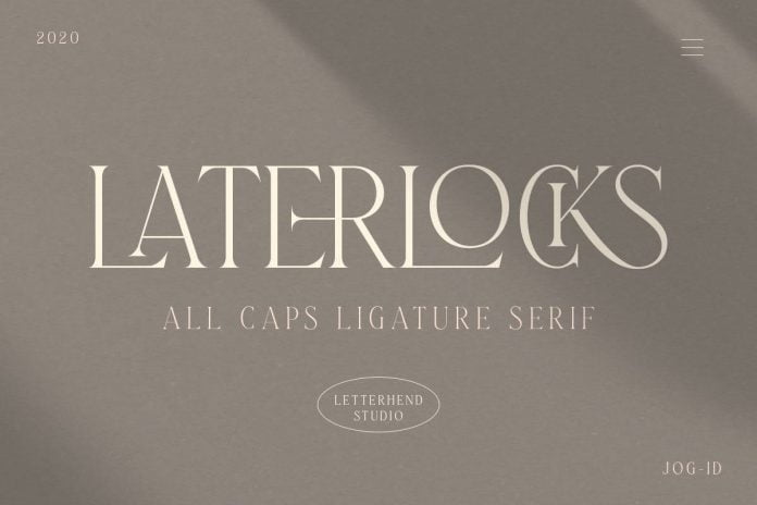 Laterlocks - All Caps Ligature Serif Font
