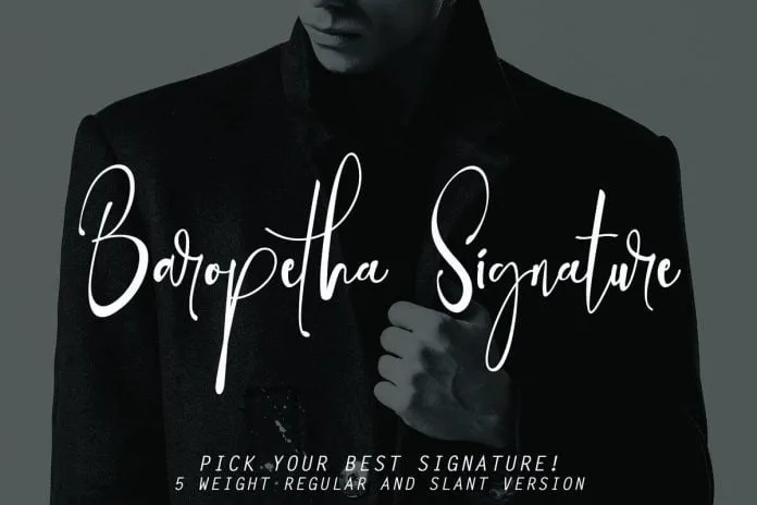 Latter Slant Signature Font