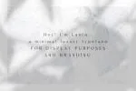 Laura - A Minimal Luxury Font