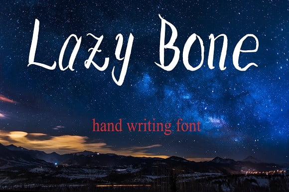 Lazy Bone Font