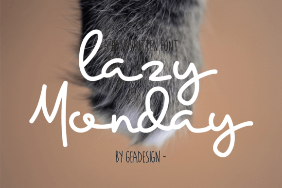 Lazy Monday Font