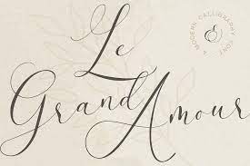 Le Grand Amour - Modern Calligraphy Font