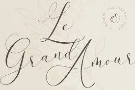Le Grand Amour - Modern Calligraphy Font