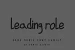 Leading Role Font
