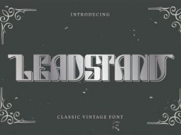 Leadstand Font